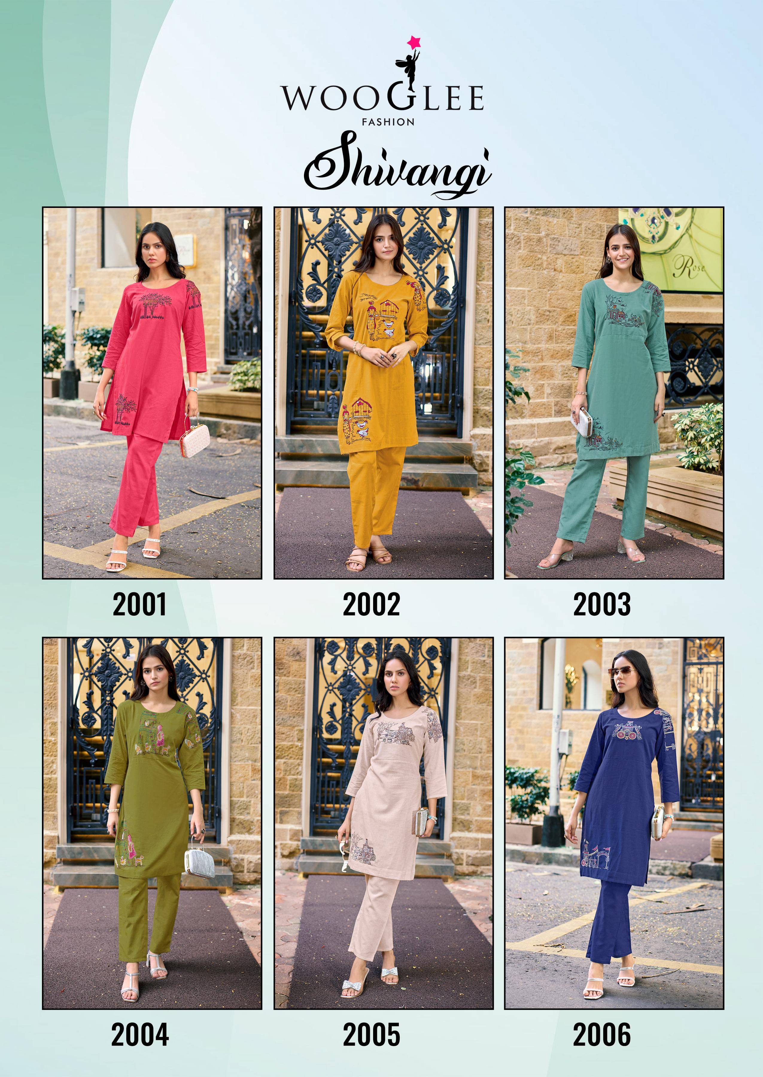 Shivangi By Woogle 2001 To 2006 Series Beautiful Festive Suits Colorful Stylish Fancy Cotton Flex dresses At Wholesale Price